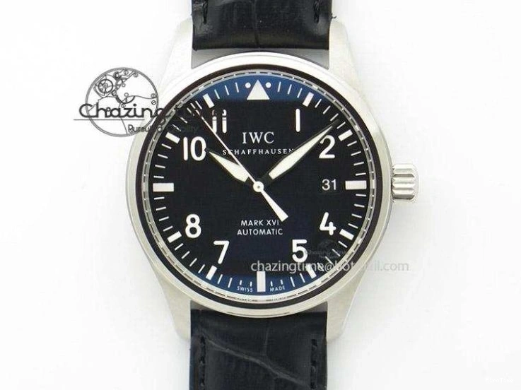 MIROTIME 0410 Affordable Big Pilot IW329703 M+F 1:1 Best Edition Black Dial on Black Nylon Strap MY 7004